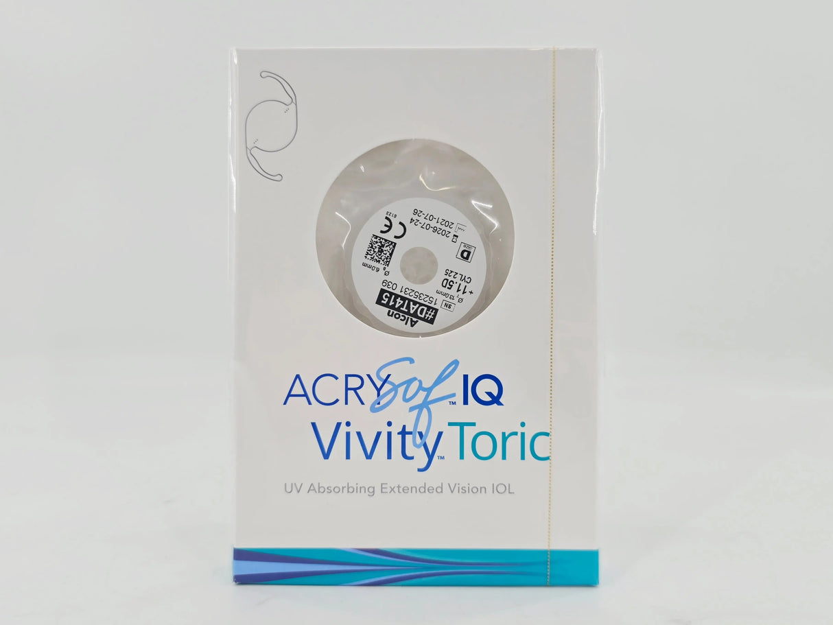 Alcon DAT415.115 AcrySof IQ Vivity Toric UV Absorbing Extended Vision IOL +11.5 D Size D 1/EA Alcon