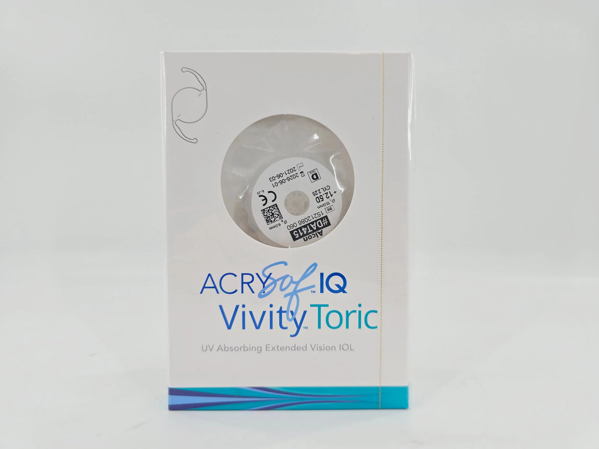 Alcon DAT415.125 AcrySof IQ Vivity Toric UV Absorbing Extended Vision IOL +12.5 D Size D 1/EA Alcon