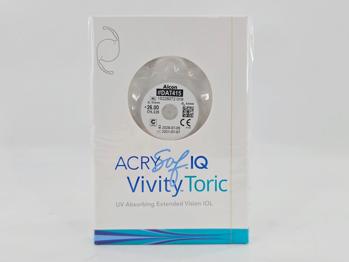 Alcon DAT415.260 AcrySof IQ Vivity Toric UV Absorbing Extended Vision IOL +26.0 D Size C 1/EA Alcon