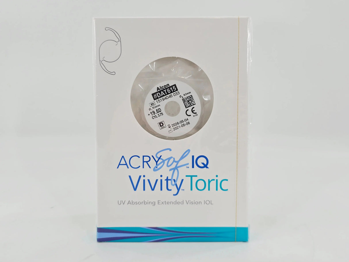 Alcon DAT615.195 AcrySof IQ Vivity Toric UV Absorbing Extended Vision IOL +19.5 D Size D 1/EA Alcon