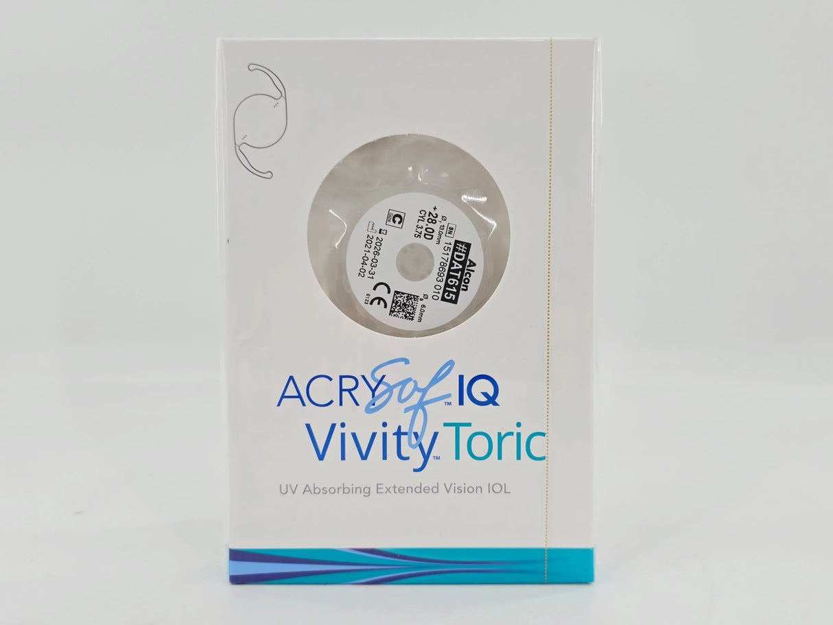 Alcon DAT615.280 AcrySof IQ Vivity Toric UV Absorbing Extended Vision IOL +28.0 D Size C 1/EA Alcon