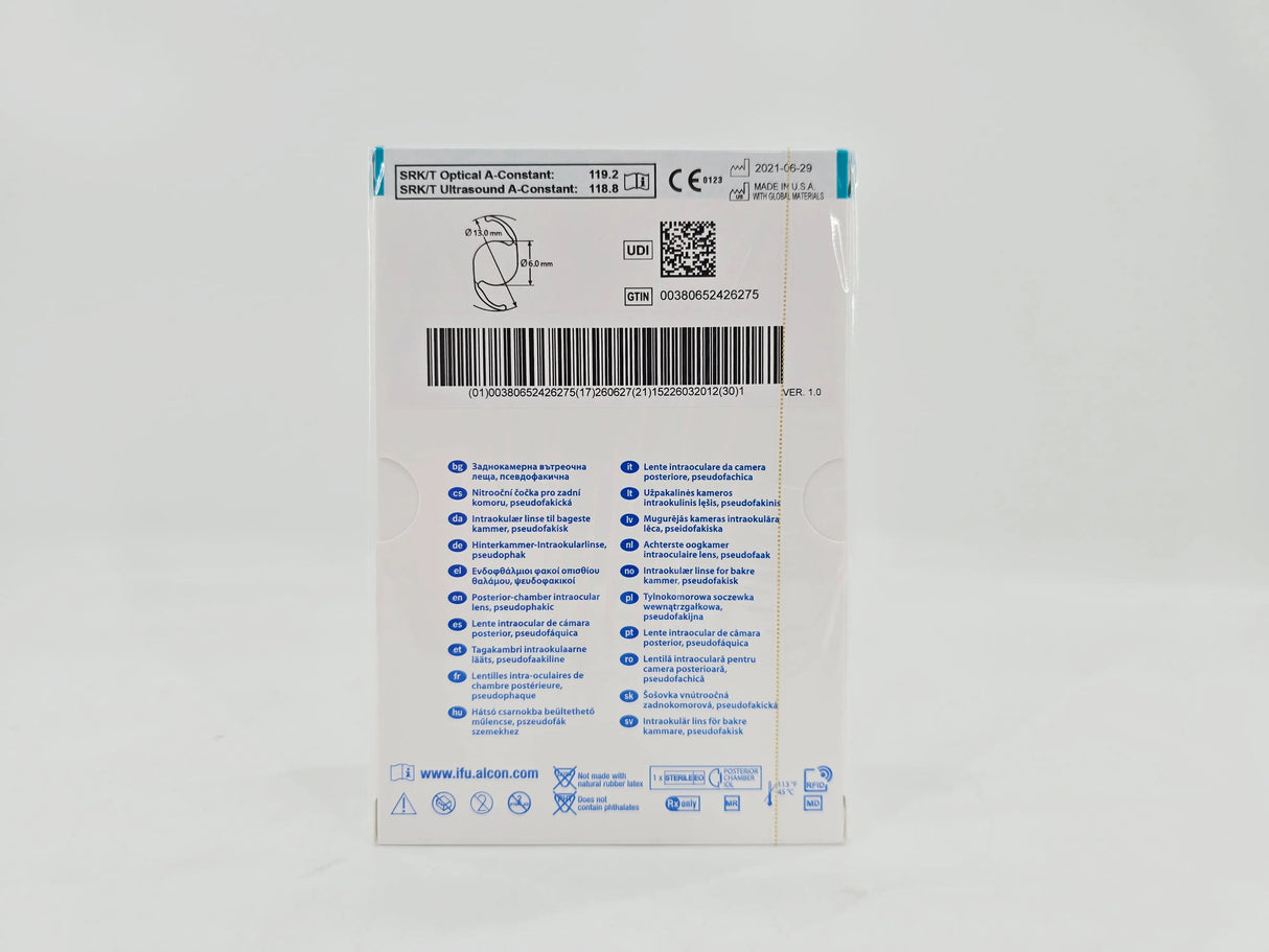 Alcon DAT615.200 AcrySof IQ Vivity Toric UV Absorbing Extended Vision IOL +20.0 D Size D 1/EA Alcon