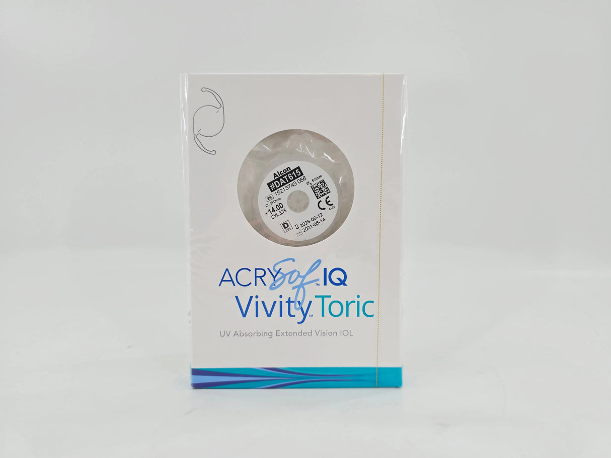 Alcon DAT615.140 AcrySof IQ Vivity Toric UV Absorbing Extended Vision IOL +14.0 D Size D 1/EA Alcon