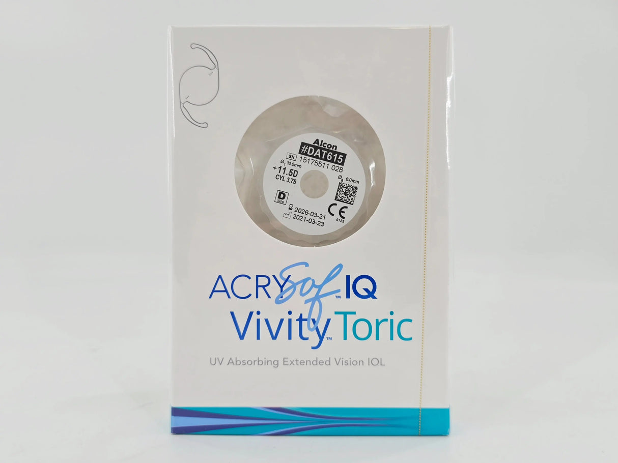 Alcon DAT615.115 AcrySof IQ Vivity Toric UV Absorbing Extended Vision IOL +11.5 D Size D 1/EA Alcon