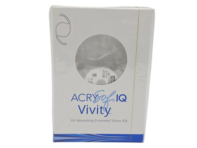 Alcon DAT015.115 Size D Aspheric Foldable Acrylic IOL UV Absorbing Sterile Alcon