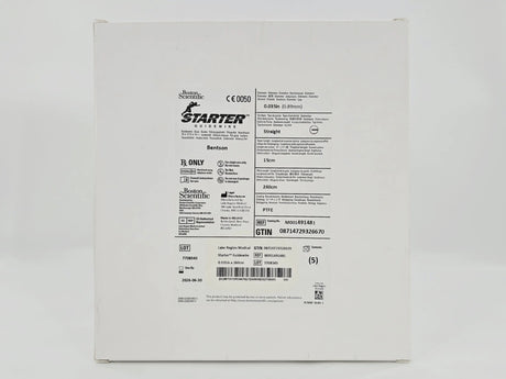 Boston Scientific M001491481 Starter Guidewire Bentson 0.035" x 260cm Straight 15cm Taper BX/5 Boston Scientific