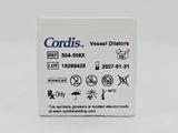 Cordis 504-508X Vessel Dilators 8F x 17cm .038" BX/10 Cordis
