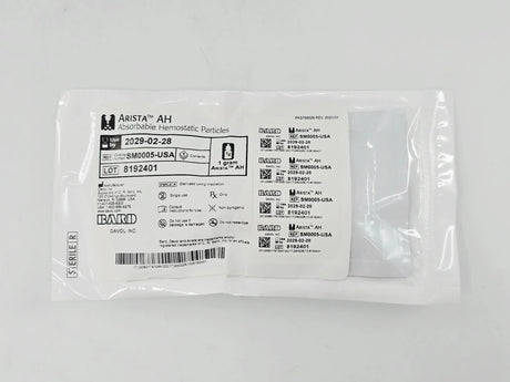 Bard SM0005-USA Arista AH Absorbable Hemostatic Particles 1g 1/EA Bard