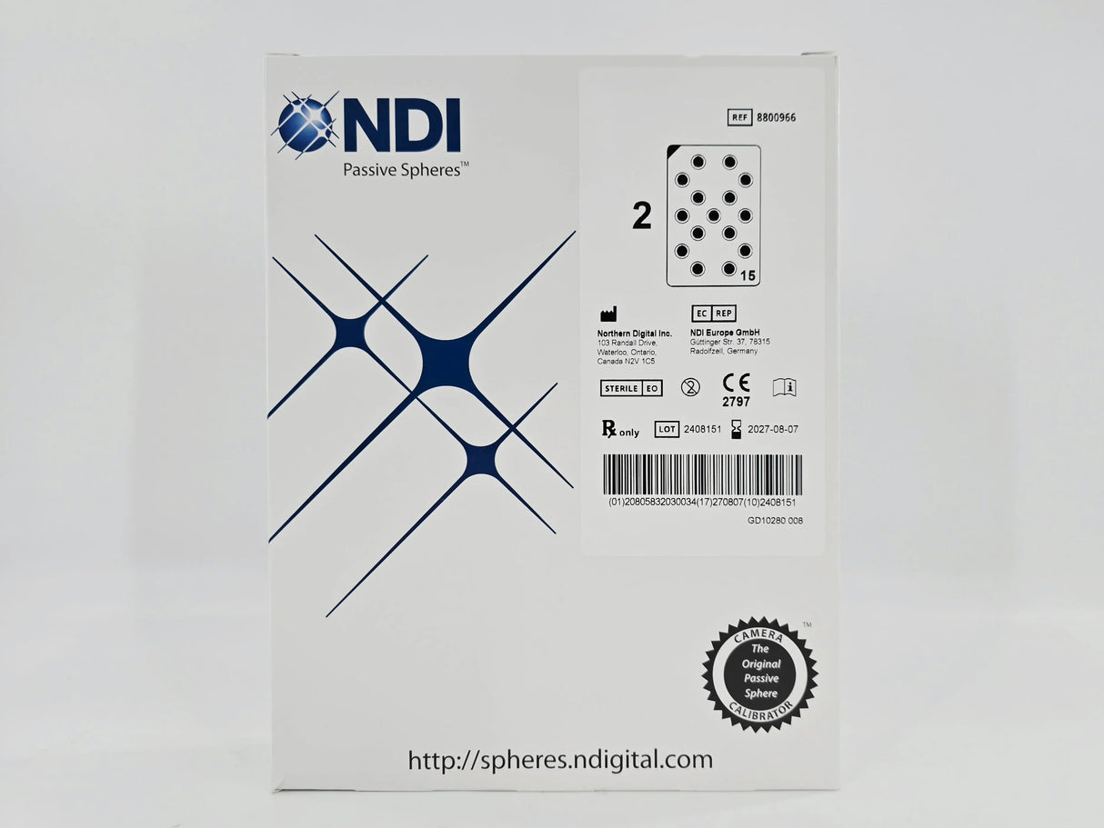 NDI 8800966 Passive Spheres Procedure Trays BX/30 (15/PK, 2PK/BX) NDI