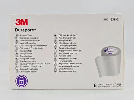 3M 1538-2 Durapore Surgical Tape 2 inch x 10 yard BX/6 3M