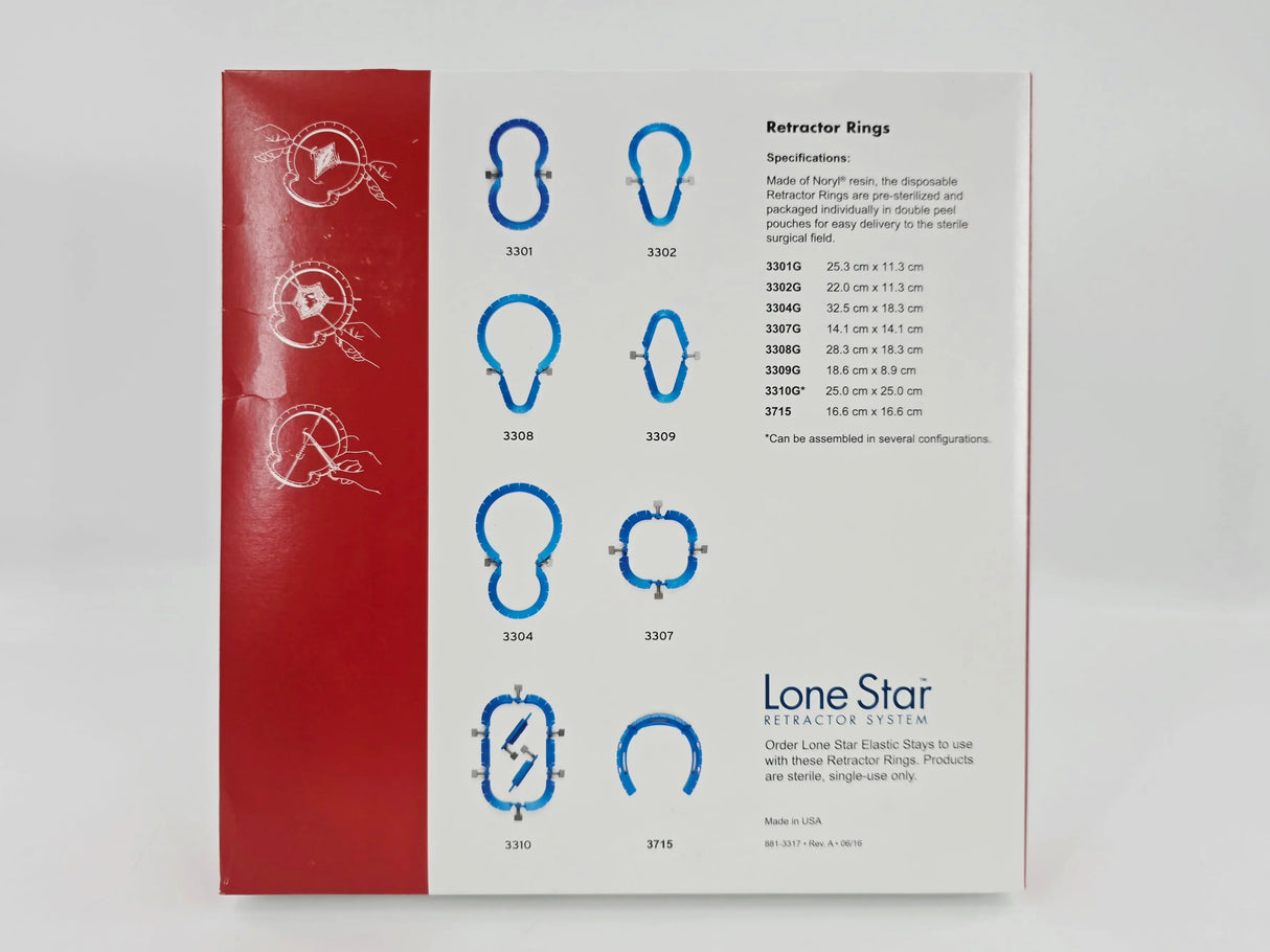 CooperSurgical 3307G LoneStar Disposable Surgical Retractor Ring 14.1cm x 14.1cm 1/EA CooperSurgical