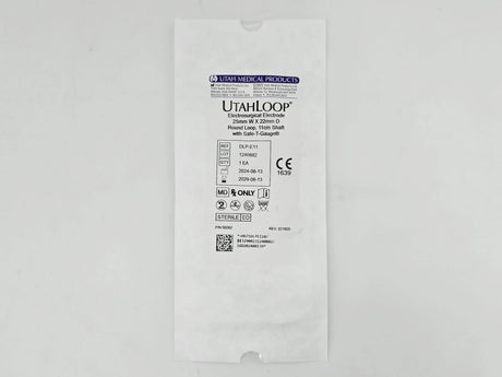 Utah Medical Products DLP-E11 UtahLoop Electrosurgical Electrode 25mm W x 22mm D Round Loop, 11cm Shaft w/ Safe-T-Gauge 1/EA Utah Medical Products