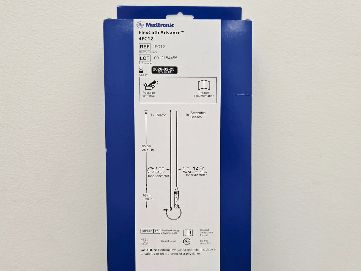 Medtronic 4FC12 FlexCath Advance Steerable Sheath 12 Fr 1/EA Medtronic