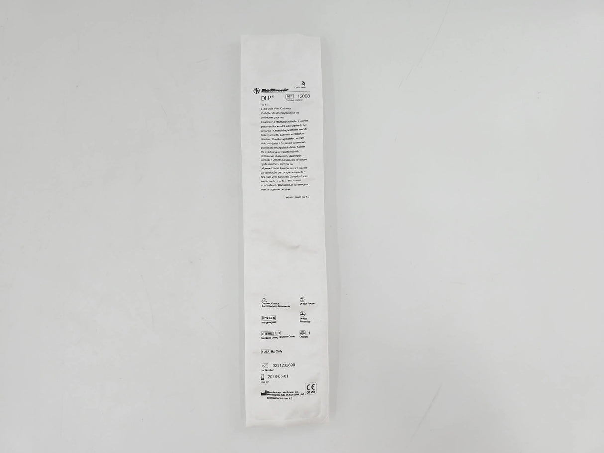 Medtronic 12008 DLP 10 Fr. Left Heart Vent Catheter BX/20 Medtronic