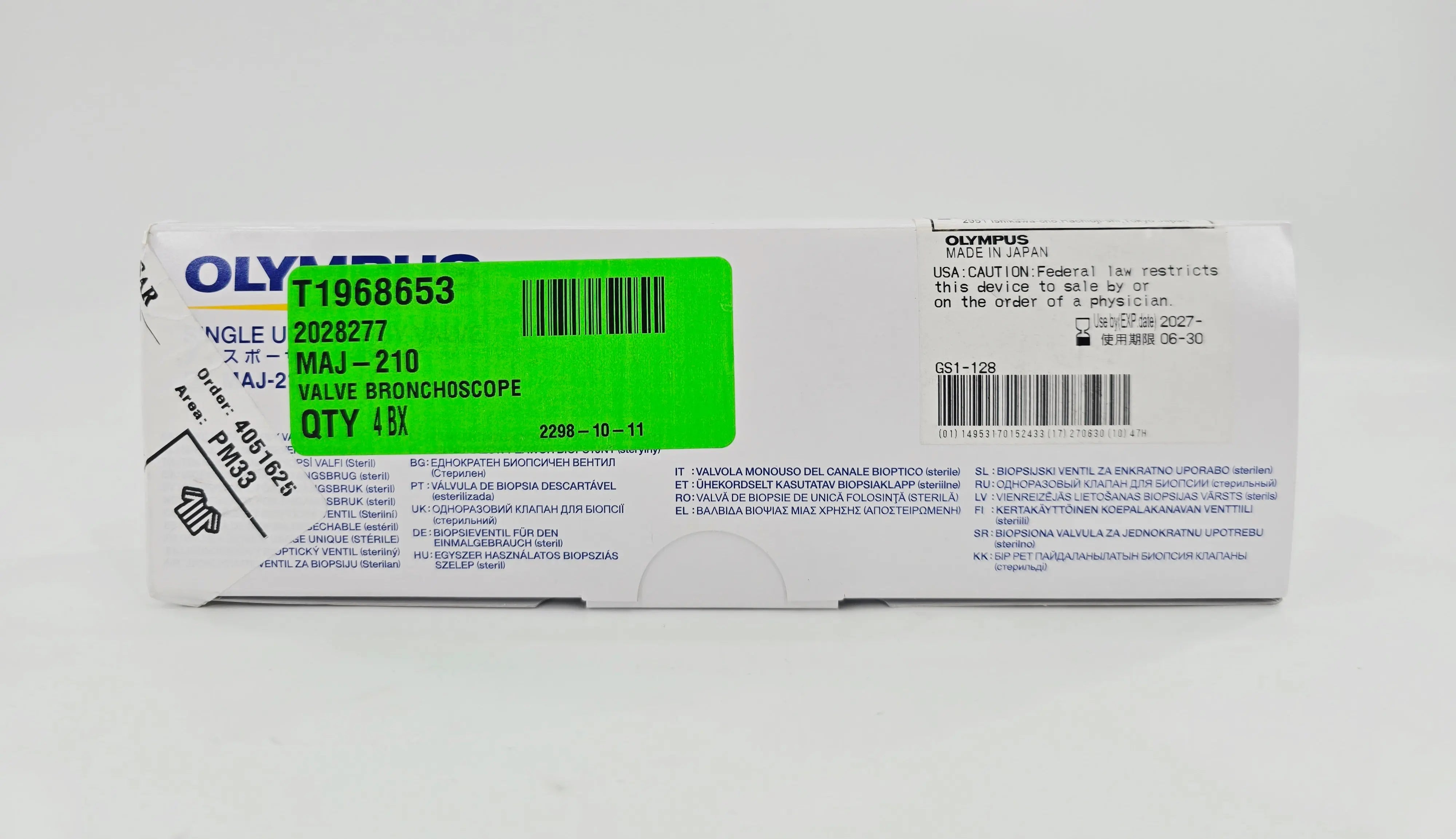 Olympus MAJ-210 Single Use Biopsy Valve BX/20 - Primis Medical