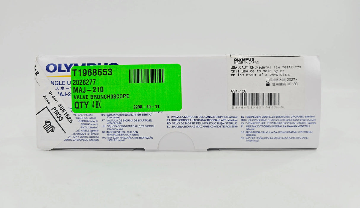 Olympus MAJ-210 Single Use Biopsy Valve BX/20 Olympus