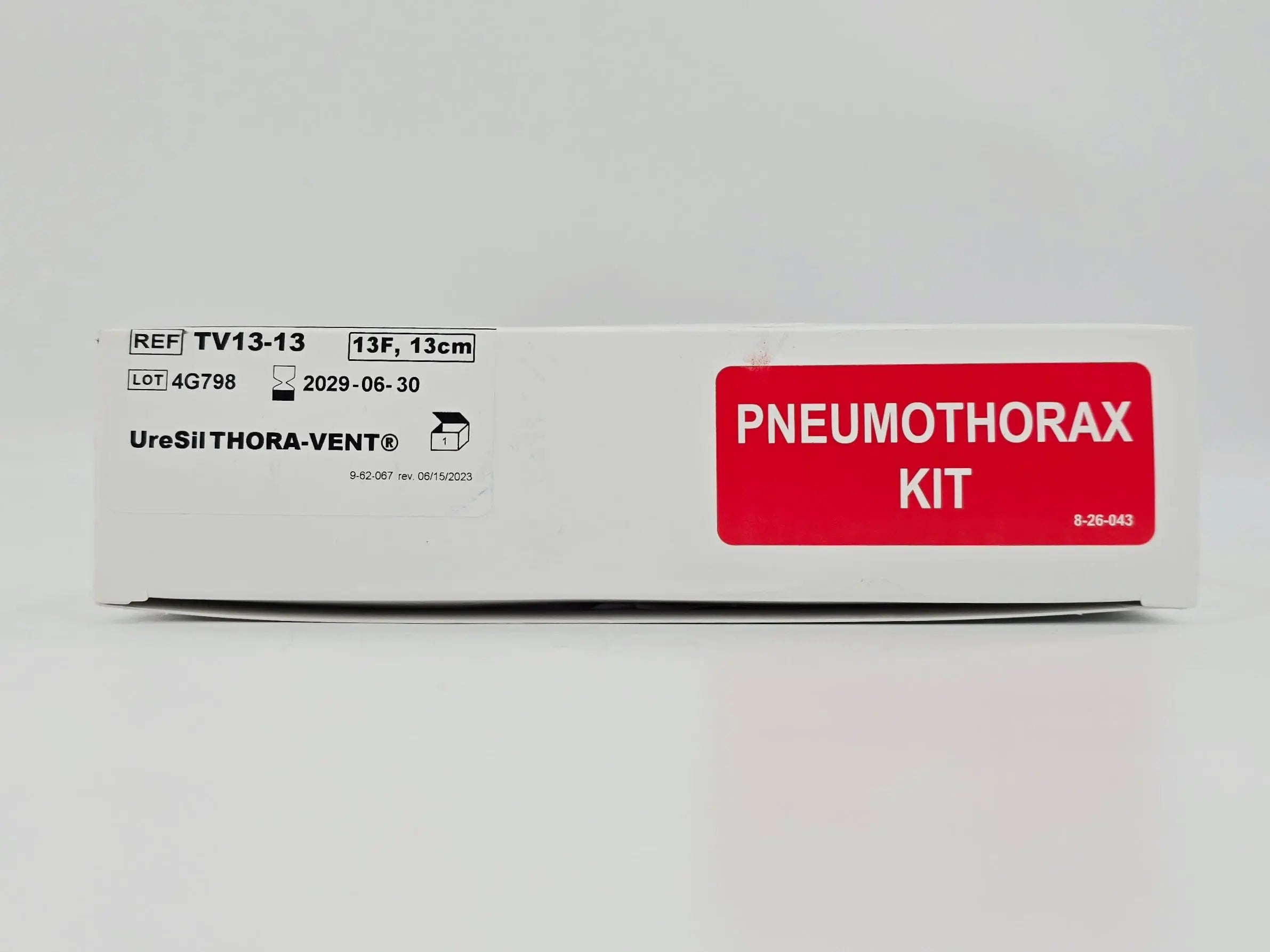 UreSil TV1313 ThoraVent Thoracic Vent Procedure Tray 13F x 13cm 1