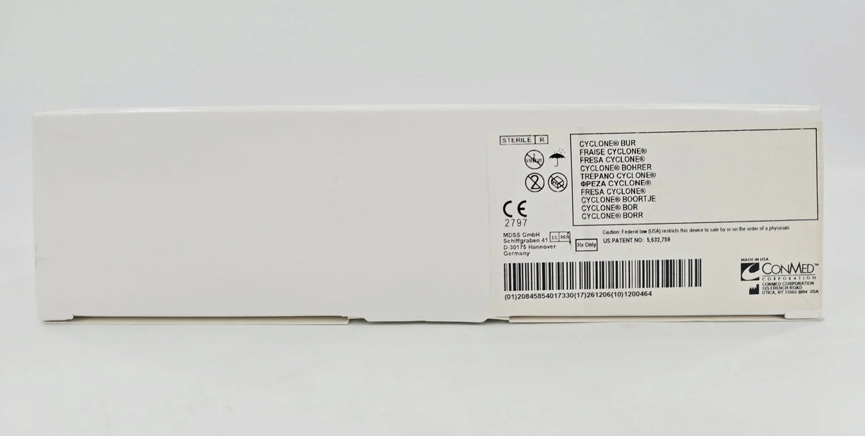 ConMed H9118 4.5mm Cyclone Bur Arthroscopy BX/6 ConMed