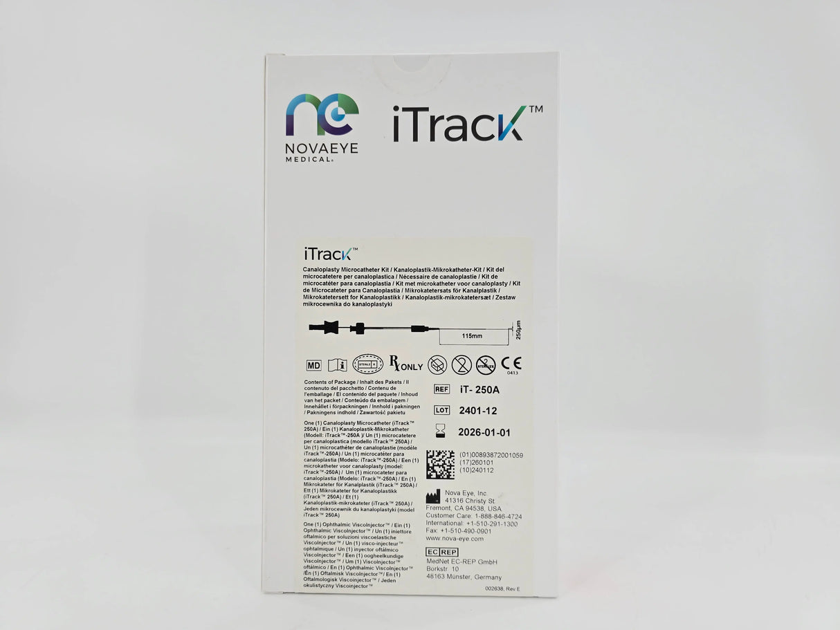 Nova Eye iT-250A iTrack Canaloplasty Microcatheter Kit 1/EA Nova Eye