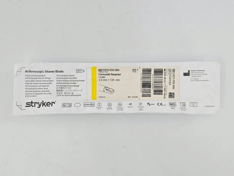Stryker 0375-532-000 Formula Rescetor Cutter 3.5mm x 125mm Arthroscopic Shaver Blade 1/EA Stryker