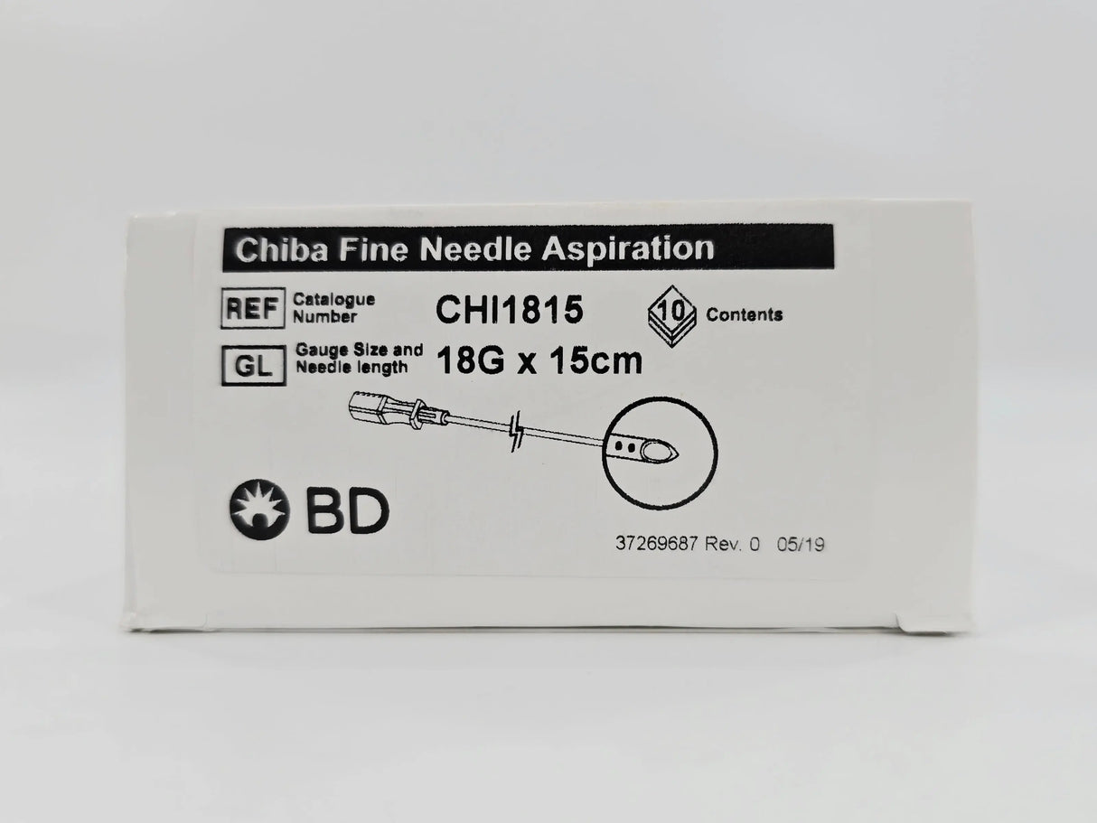 BD CHI1815 Chiba Fine Soft Tissue Aspiration Needle 18G x 15cm BX/10 BD