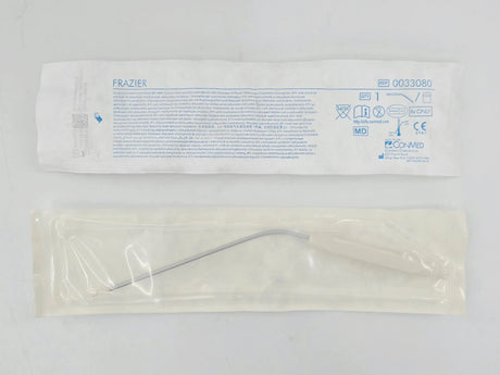 ConMed 0033080 Frazier Suction Tube 8Fr. w/ Control Vent & Obturator (Bend w/ Obturator in Place) 1/EA ConMed