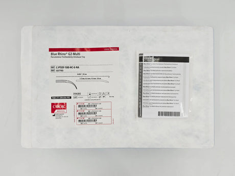 Cook Medical G57703 Blue Rhino G2-Multi Percutaneous Tracheostomy Introducer Tray w/ Pharmaceuticals 1/EA Cook Medical