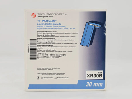 Ethicon XR30B Proximate Linear Staple Reloads 11 Titanium Staples 4.0mm x 3.5mm BX/12 Ethicon