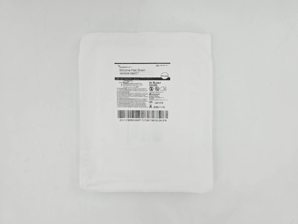 Cardinal Health SU130-1311 Jackson-Pratt Silicone Flat Drain 10mm BX/10 Cardinal Health
