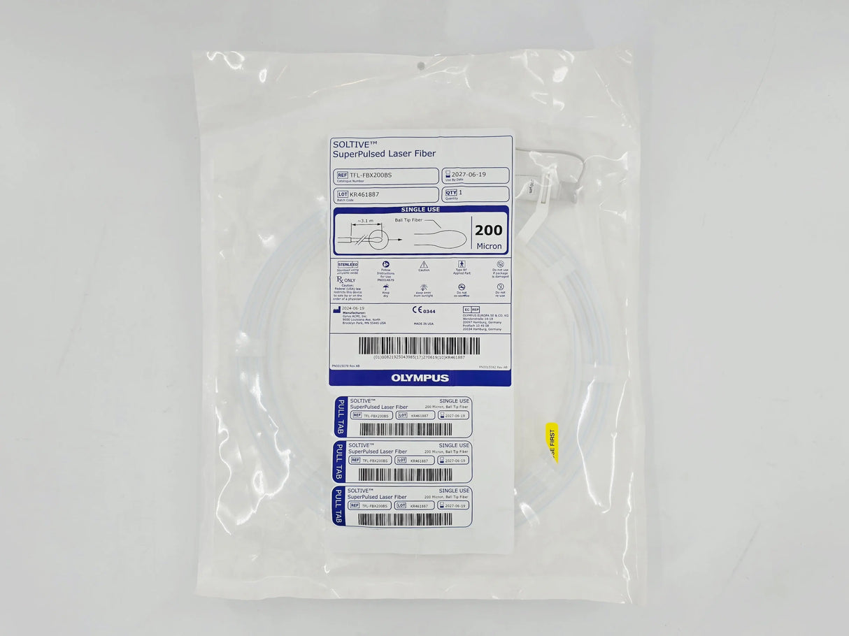 Olympus TFL-FBX200BS SOLTIVE SuperPulsed Laser Fiber Ball Tip 200 Micron 1/EA Olympus