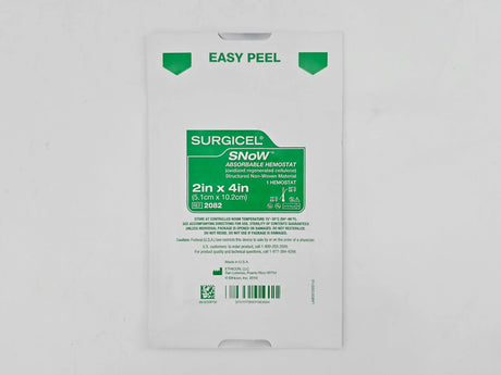 Ethicon 2082 Surgicel SNoW Absorbable Hemostat 2" x 4" 1/EA Ethicon