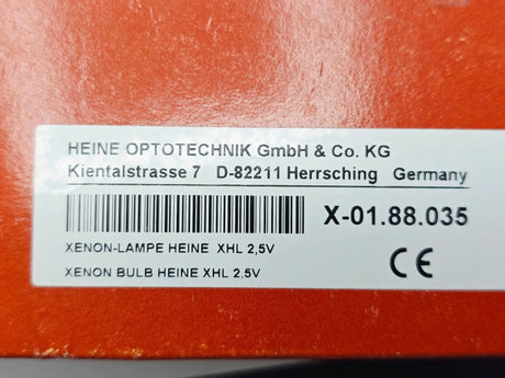 Heine X-01.88.035 XHL Xenon Lamp 2.5V OEM Medical Light Bulb Box 6 Primis Medical
