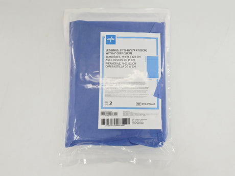 Medline DYNJP2460A Drape Leggings 31" x 48" w/ 6" Cuff 1/EA