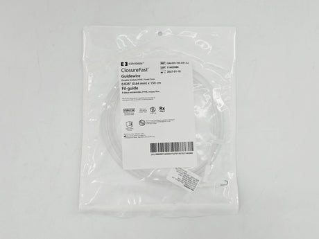 Covidien GW-025-150-DE1.5J ClosureFast Guidewire Double Ended Fixed Core 0.025" (0.64mm) x 150cm 1/EA