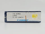 Zimmer Biomet 1181-15-30 Free-Lock Femoral Fixation System Compression Lag Screw Large 15.8mm 75mm Length BX/1