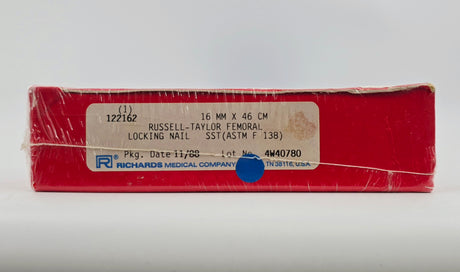 Smith & Nephew Richards 122162 Russell-Taylor Femoral Locking Nail 16mm x 46cm BX/1