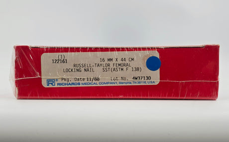 Smith & Nephew Richards 122161 Russell-Taylor Femoral Locking Nail 16mm x 44cm BX/1