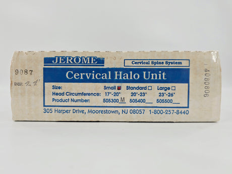 Jerome 505300M Complete Cervical Halo Ring Unit Small 17"-20" Head Circumference