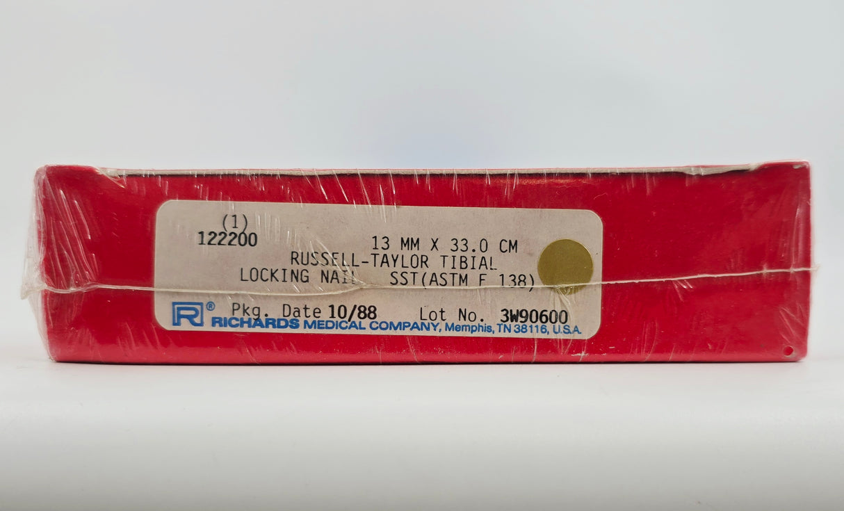 Smith & Nephew Richards 122200 Russell-Taylor Tibial Locking Nail 13mm x 33.0cm BX/1