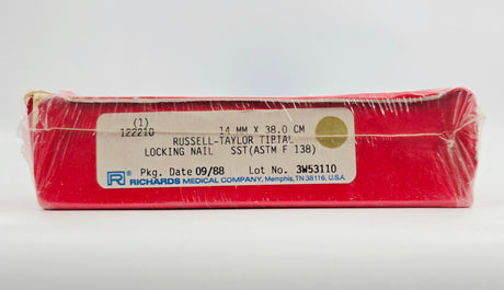 Smith & Nephew Richards 122210 Russell-Taylor Tibial Locking Nail 14mm x 38.0cm BX/1