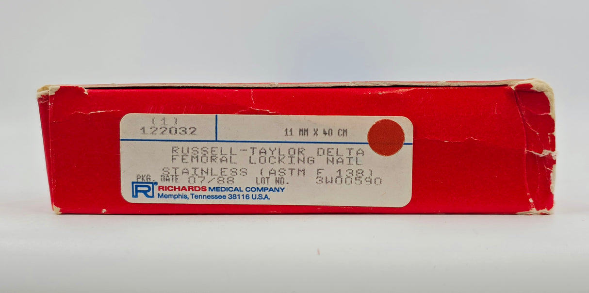 Smith & Nephew Richards 122032 Russell-Taylor Femoral Locking Nail 11mm x 40cm BX/1