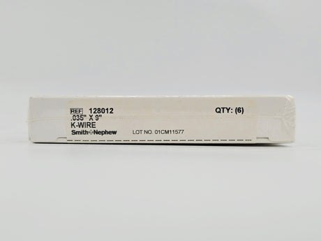 Smith & Nephew Richards 128012 Kirschner K-Wire Diamond Point .035" x 9" BX/6