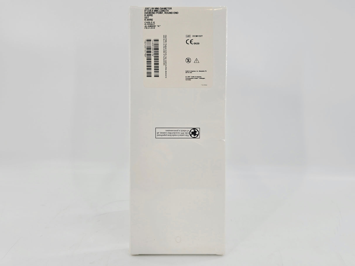 Smith & Nephew Richards 128012 Kirschner K-Wire Diamond Point .035" x 9" BX/6