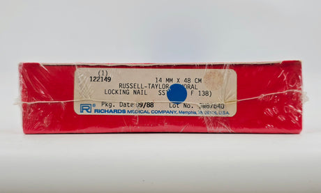 Smith & Nephew Richards 122149 Russell-Taylor Femoral Locking Nail 14mm x 48cm BX/1