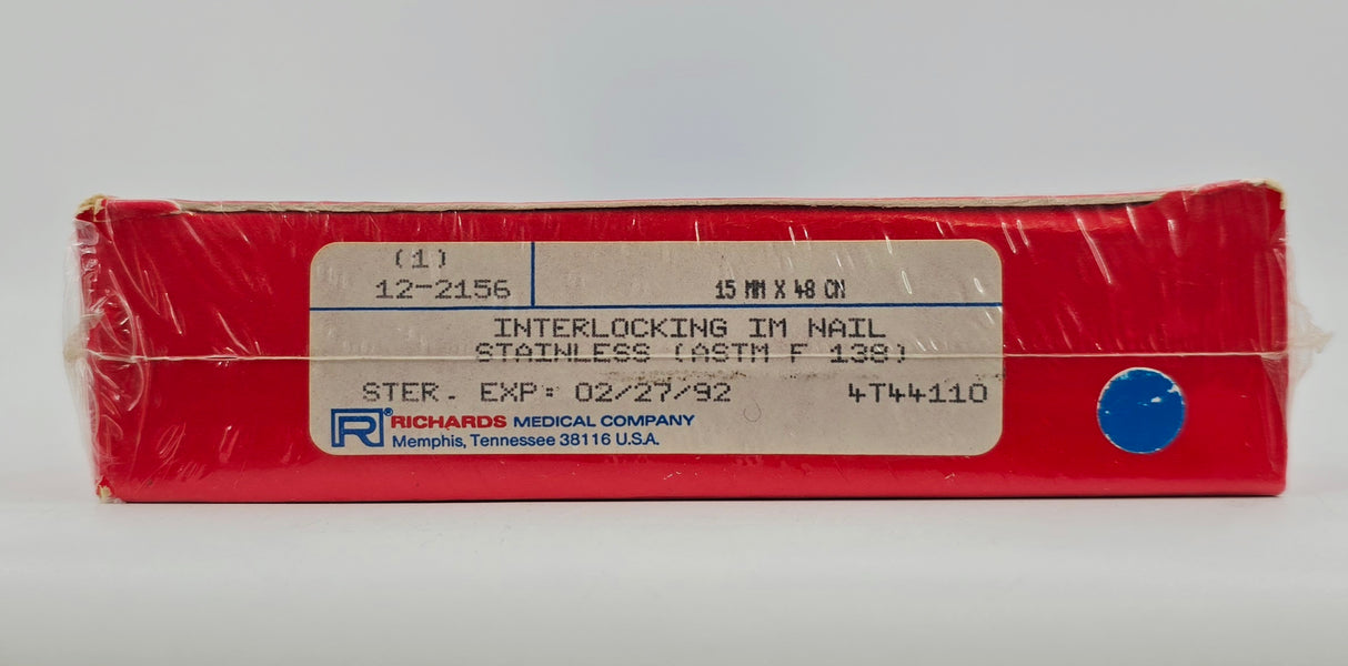 Smith & Nephew Richards 122156 Interlocking Intramedullary (IM) Nail 15mm x 48cm BX/1