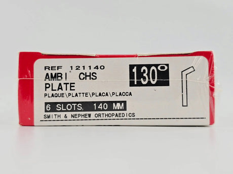Smith & Nephew Richards 121140 Ambi CHS Compression Hip Screw Plate 130° 6 Slots 140mm BX/1 Smith & Nephew Richards