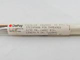 DePuy 1616-18-000 Steinmann Pin Threaded Trocar Point 5/32" x 9" PK/6 DePuy