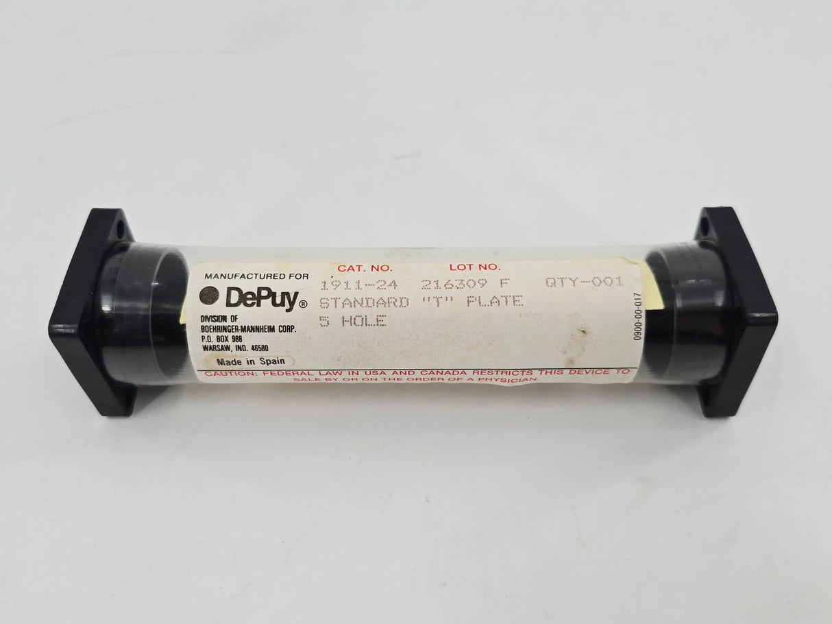 DePuy 1911-24 Standard T-Plate 5-Hole PK/1 DePuy