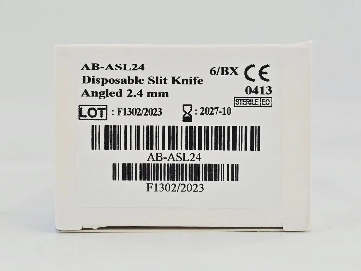 Accutome AB-ASL24 AccuSharp Ophthalmic Disposable Angled Slit Knife 45° 2.4mm 6/BX Accutome