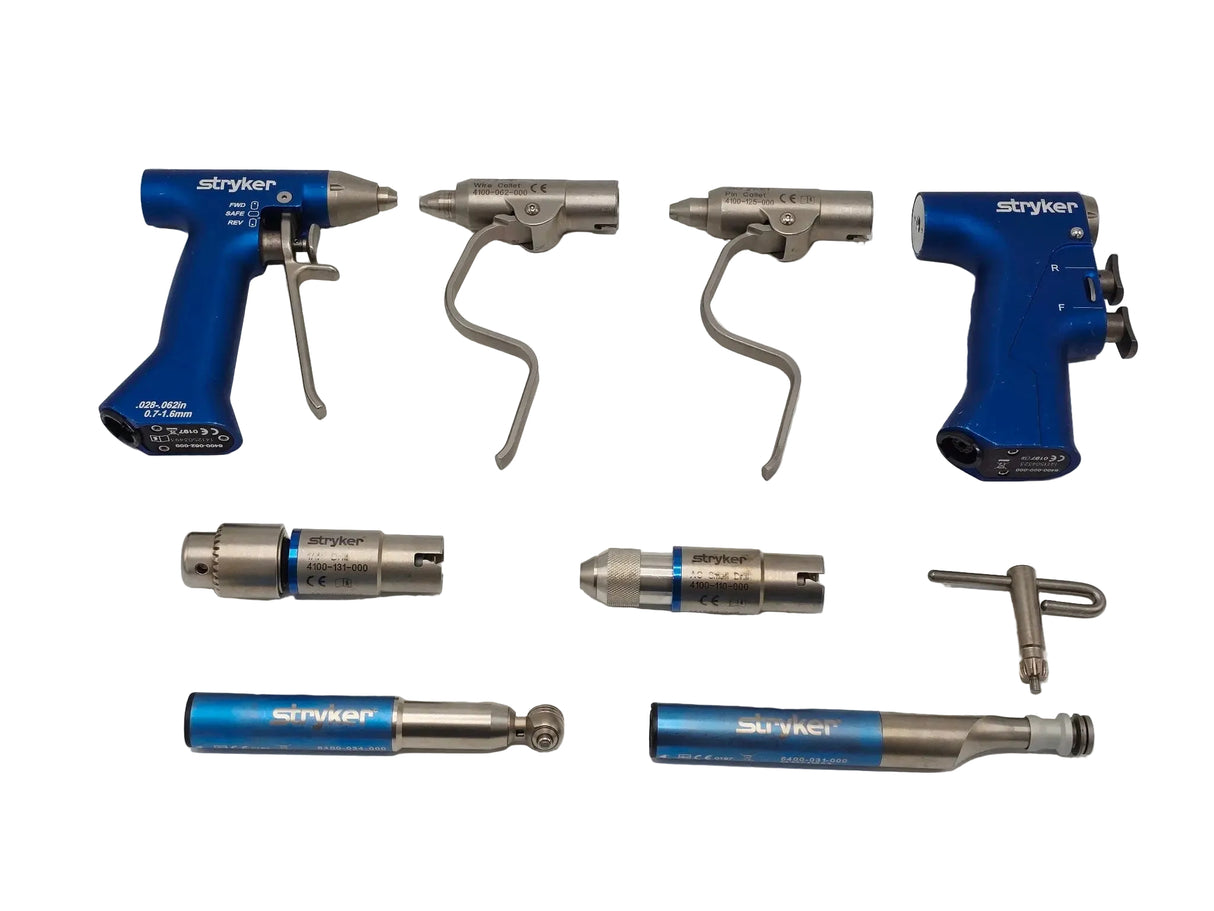 Stryker 6400 RemB Universal Driver Set w/ Saws Drill Attachments Case 9PC Primis Medical